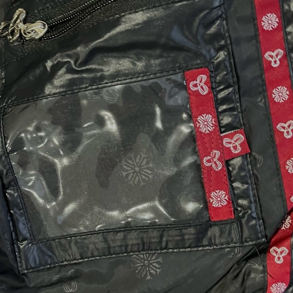 TNA Black Puffer Jacket with Gold Accents - Picture 9 of 11